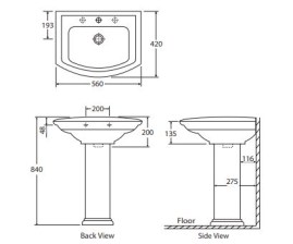 Delaware Pedestal